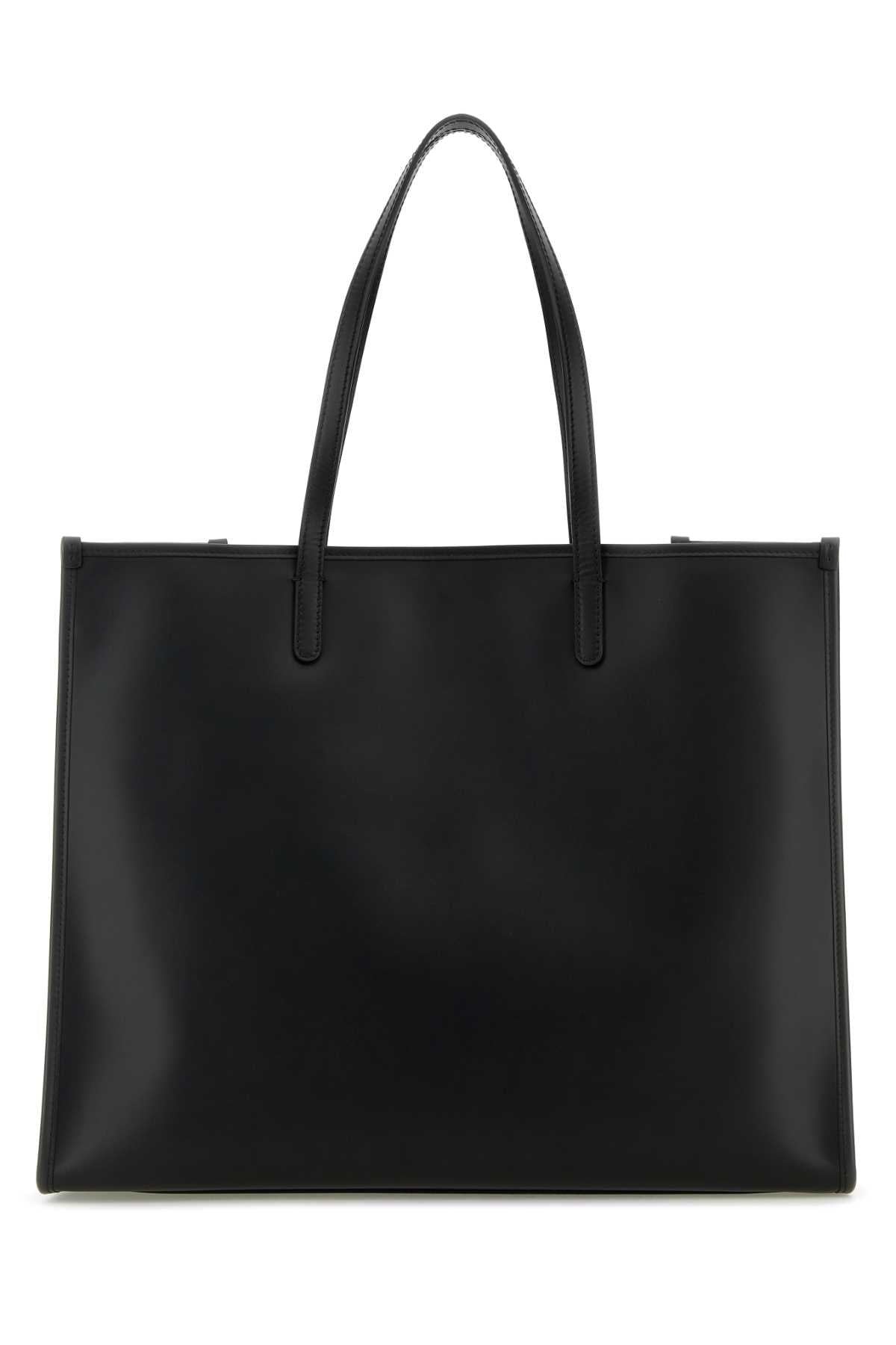 Dolce & Gabbana Men Black Leather Shopping Bag