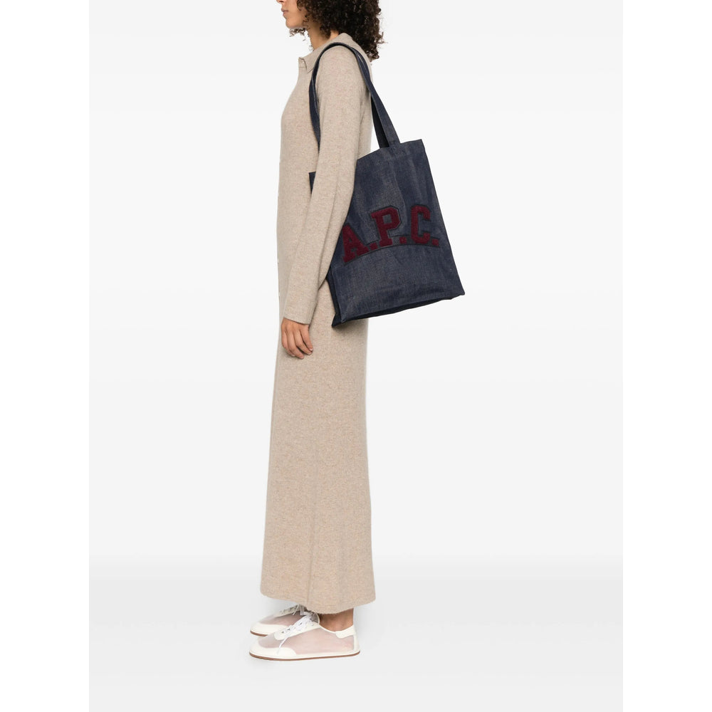 A.P.C. Blue Tote Bags Women