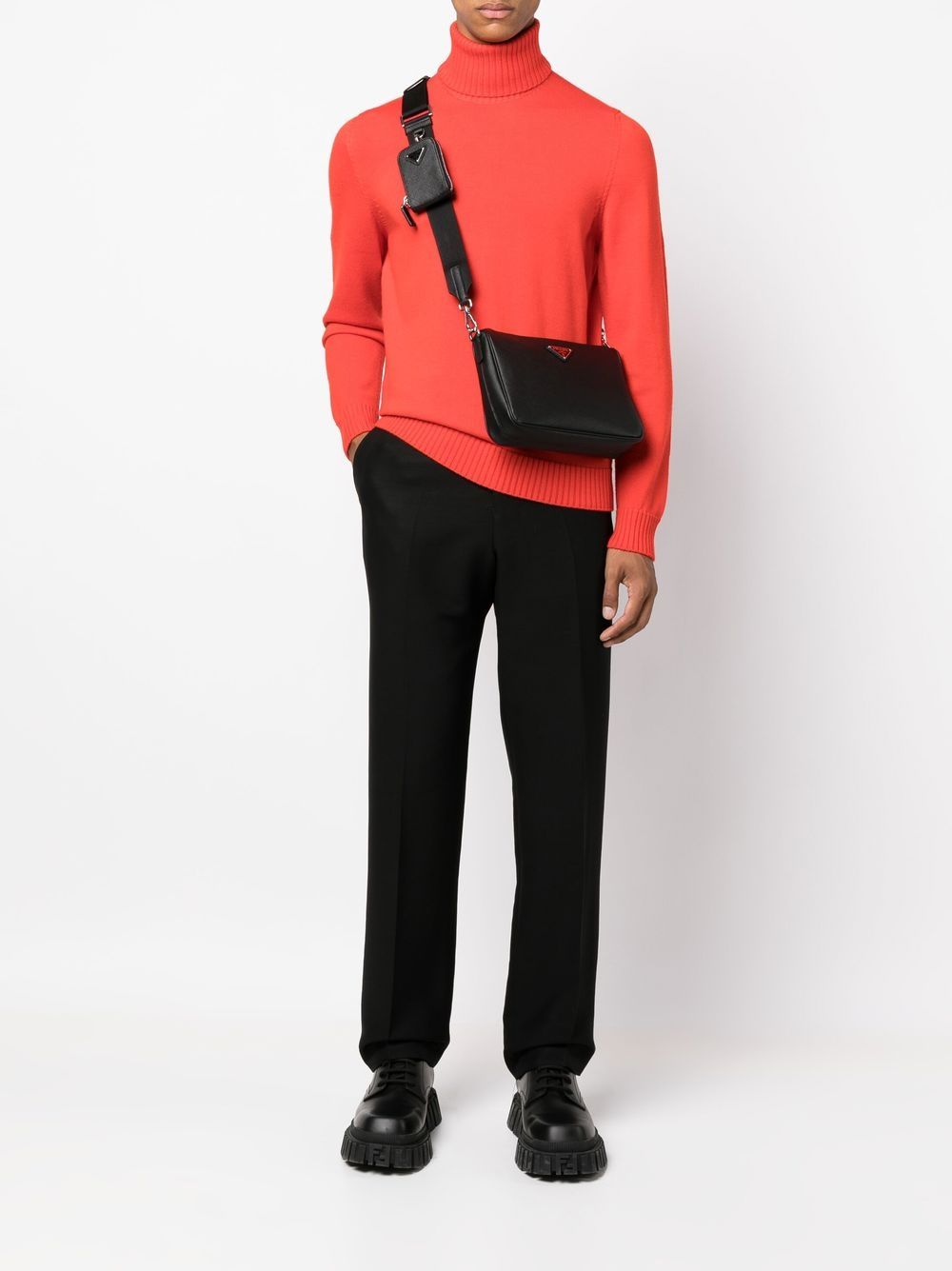 Prada Men Saffiano Leather Shoulder Bag