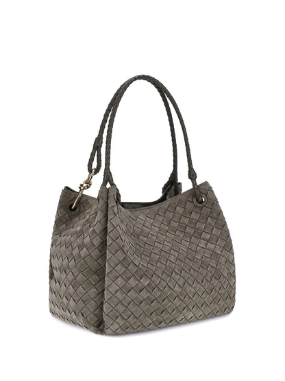 Bottega Veneta Women Suede Paracadute Shoulder Bag