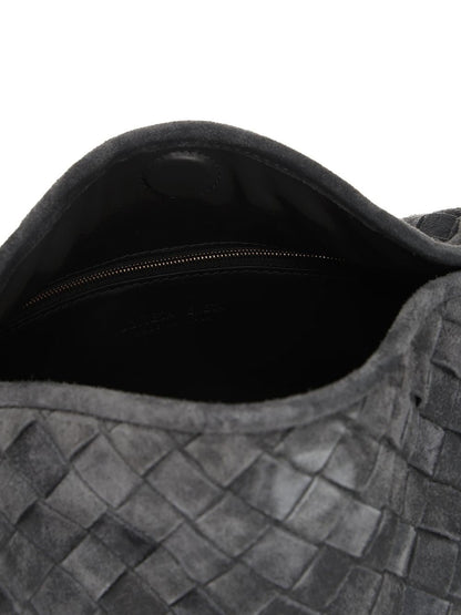 Bottega Veneta Women "Hop" Suede Bag
