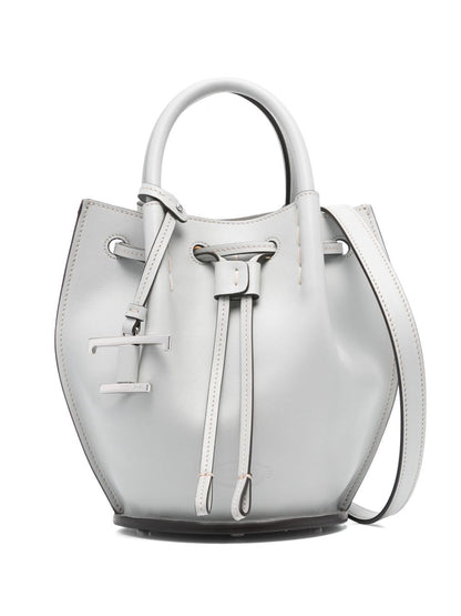 Tod's Women Logo-Charm Leather Mini Bucket Bag