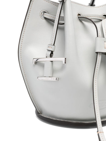 Tod's Women Logo-Charm Leather Mini Bucket Bag