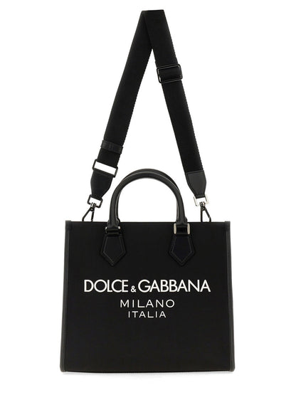 Dolce & Gabbana Men Shopping Bag With Logo