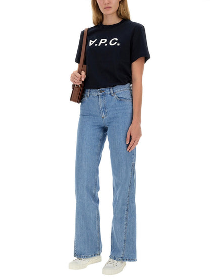 A.P.C. Women T-Shirt Con Logo