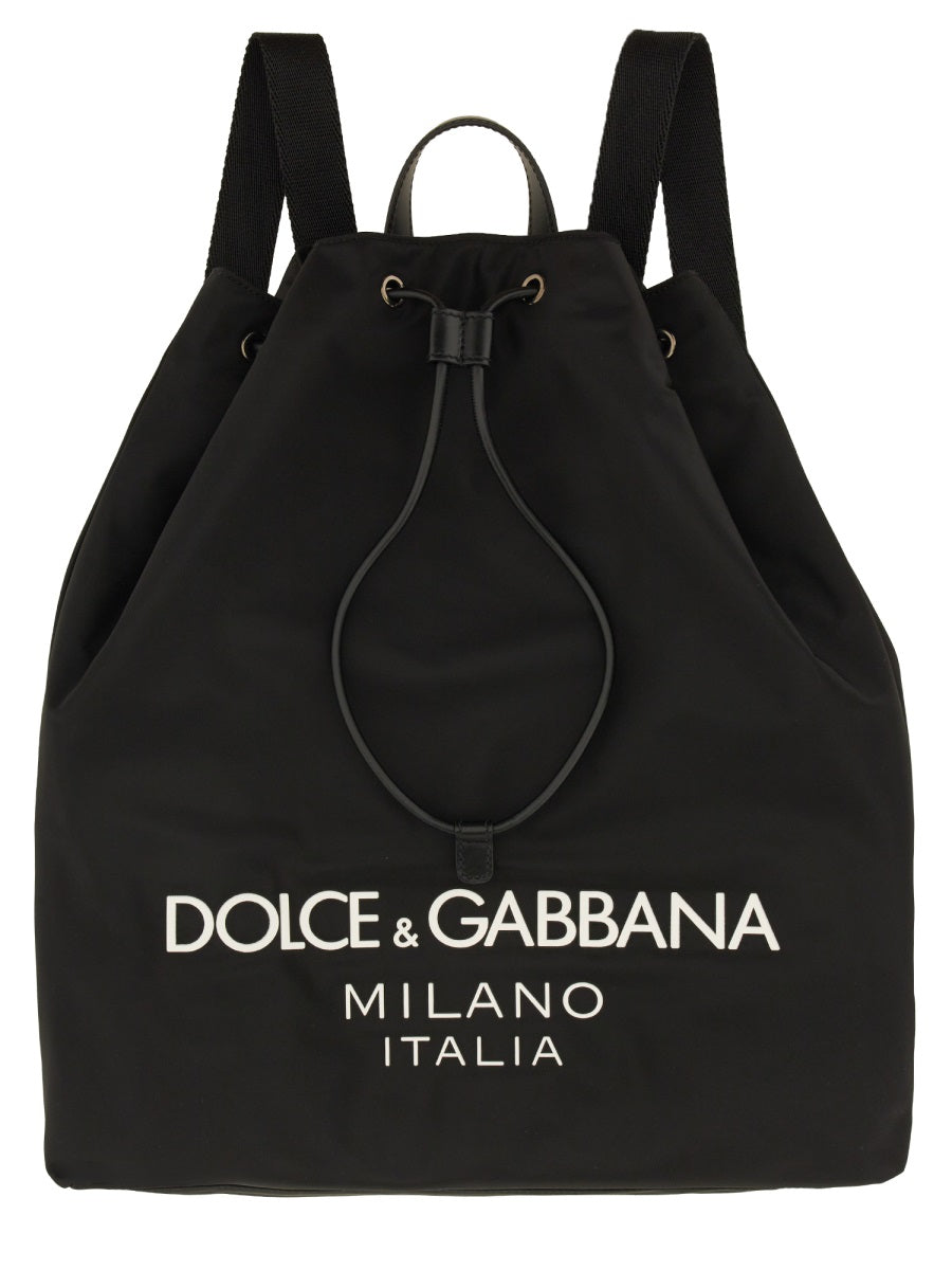Dolce & Gabbana Men Nylon Backpack