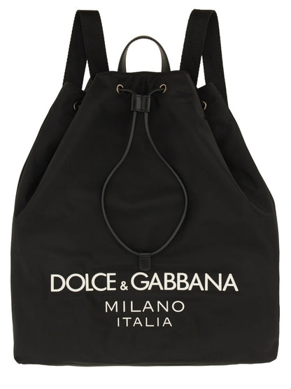 Dolce & Gabbana Men Nylon Backpack