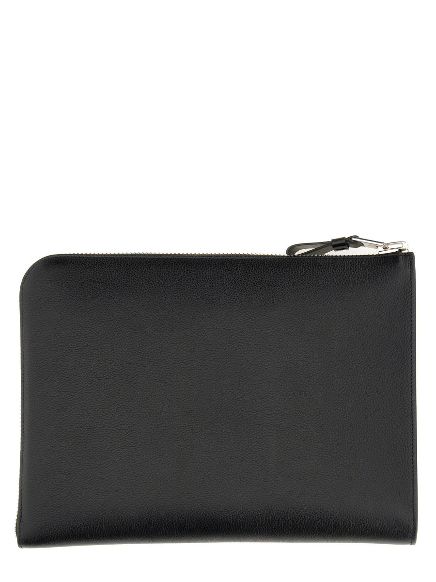 Tom Ford Men Zippered Leather Portfolio