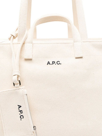 A.P.C. Women "Le Drummer Toile" Tote Bag