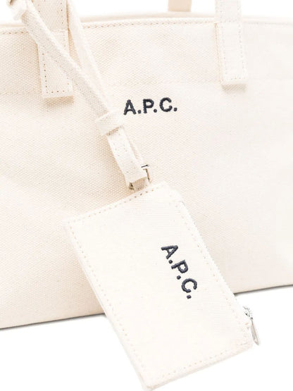 A.P.C. Women "Le Drummer Toile" Small Tote Bag