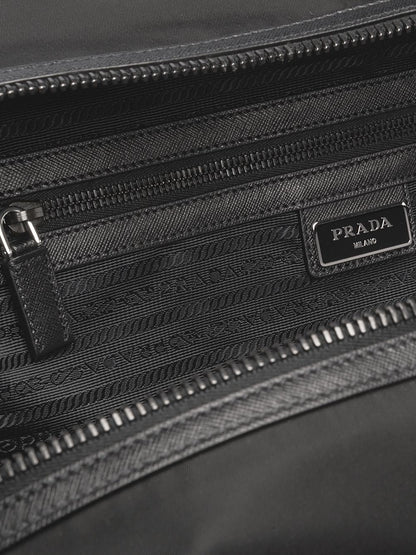 Prada Men Re-Nylon And Saffiano Leather Duffle Bag