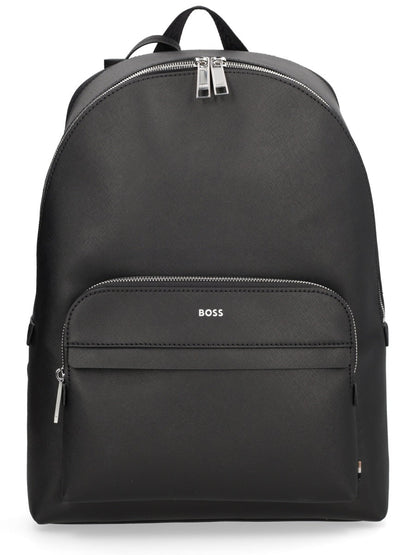 Boss Men Leather Backpack