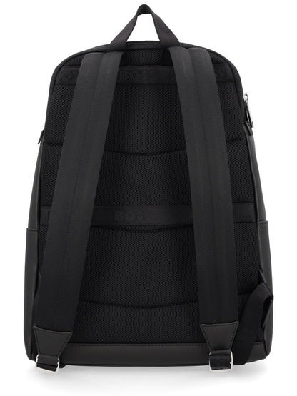 Boss Men Leather Backpack