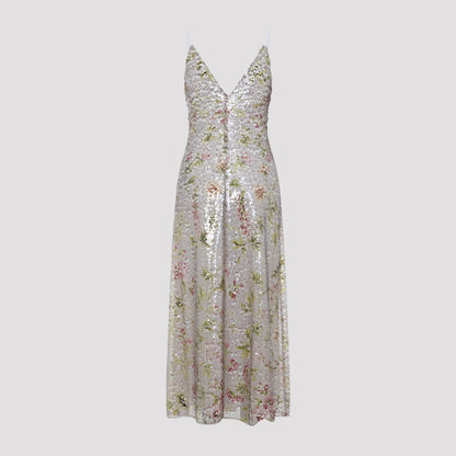 Alberta Ferretti Paillettes Long Dress Women