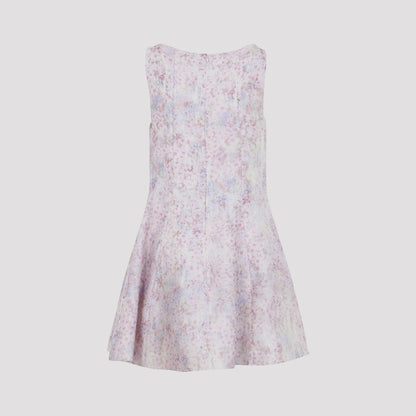 Alberta Ferretti Printed Organza Mini Dress Women
