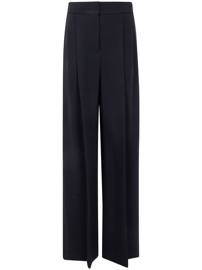 Alberta Ferretti Women Cady Stretch Wide Leg Trousers
