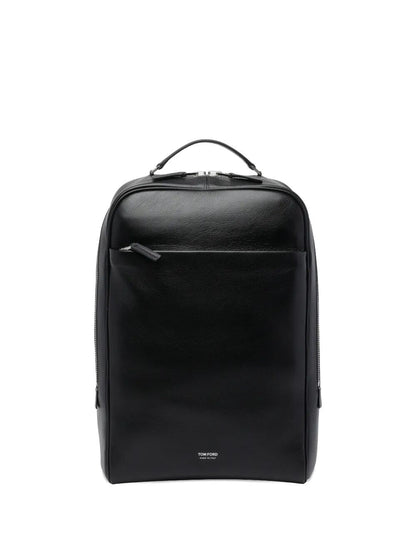Tom Ford Men Supple Grain Leather Classic Backpack