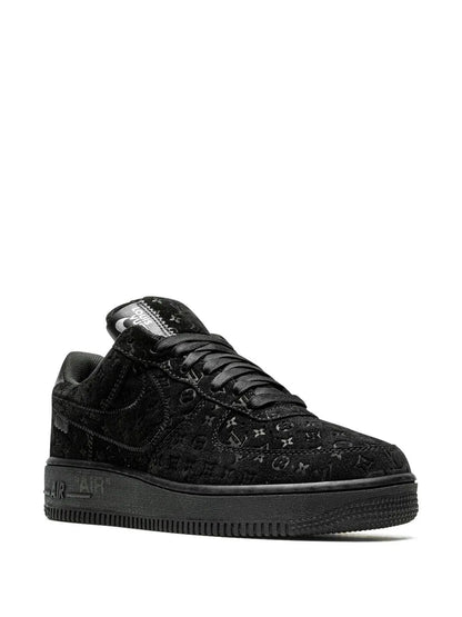 X Louis Vuitton X  Virgil Abloh Air Force 1 Low Black/Black Sneakers