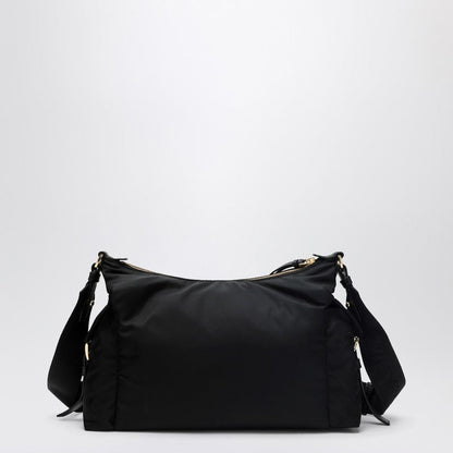 Prada Prada Explore Large Bag In Black Re-Nylon And Leather Women