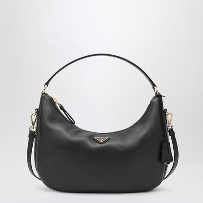 Prada Black Leather Shoulder Bag Women