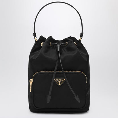 Prada Prada Duet Black Re-Nylon Bucket Women
