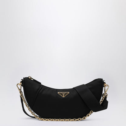 Prada Prada Demi-Lune Shoulder Bag Black In Re-Nylon Women