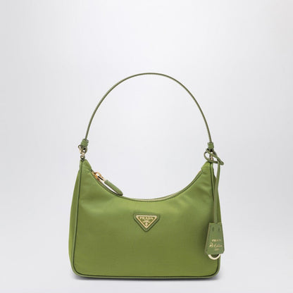 Prada Mini Re-Edition 2005 Bag In Ivy Re-Nylon And Saffiano Women