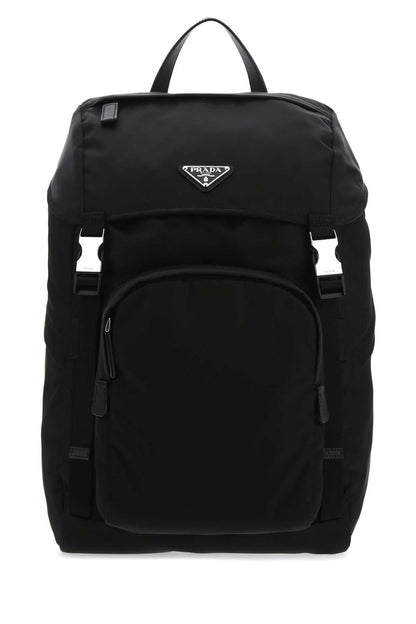 Prada Men Black Re-Nylon Backpack