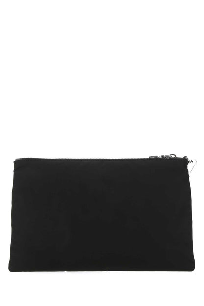 Prada Men Black Re-Nylon Clutch
