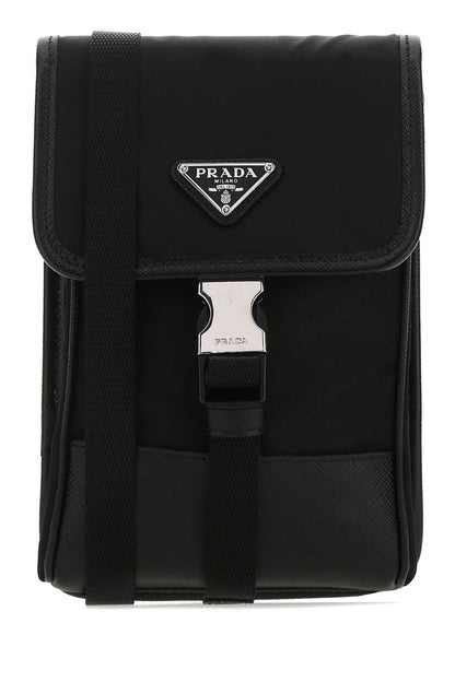 Prada Men Black Re-Nylon Phone Case
