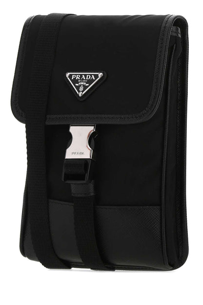 Prada Men Black Re-Nylon Phone Case