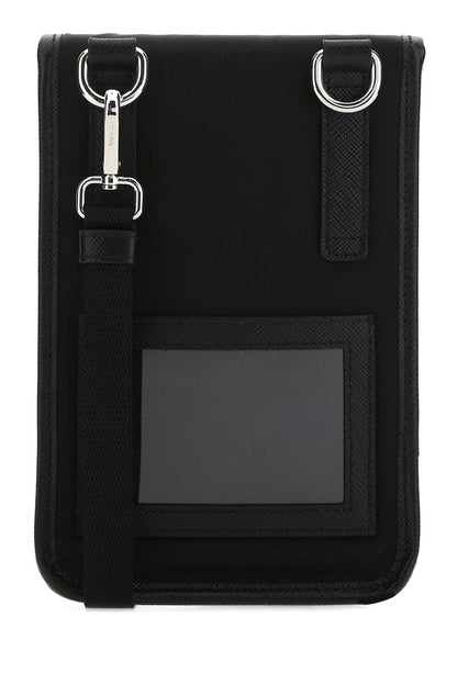 Prada Men Black Re-Nylon Phone Case