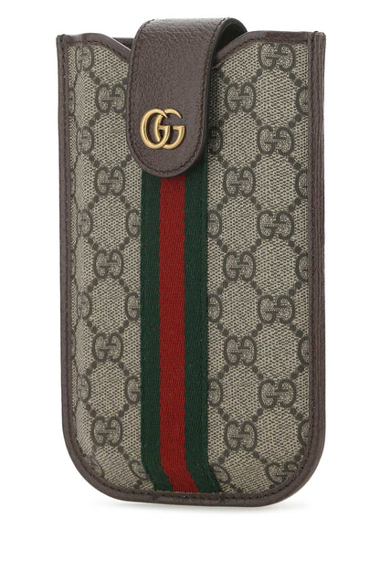Gucci Men Gg Supreme Fabric Mini Ophidia Crossbody Bag