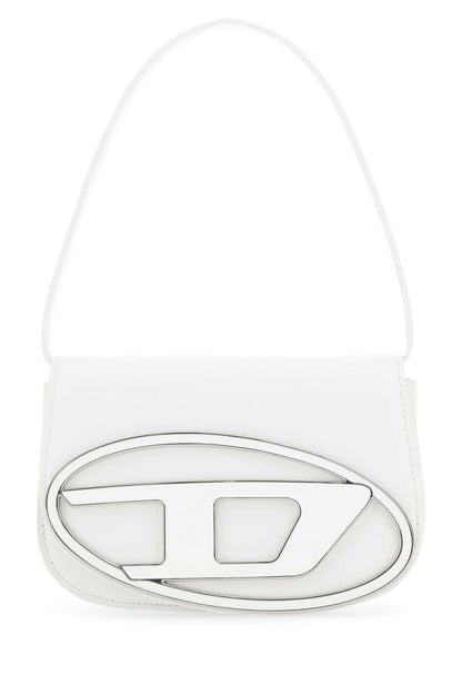 Diesel Women White Leather 1Dr Shoulder Bag