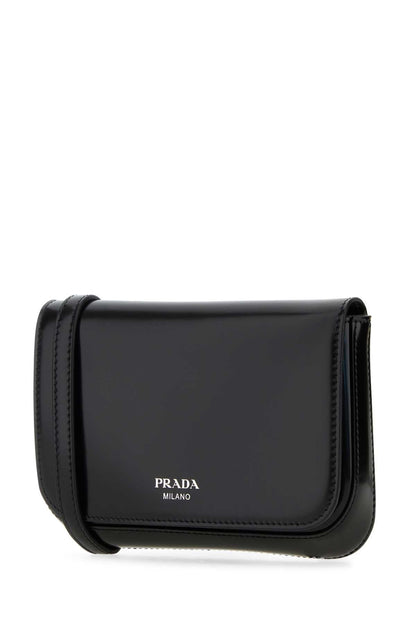 Prada Men Black Leather Crossbody Bag