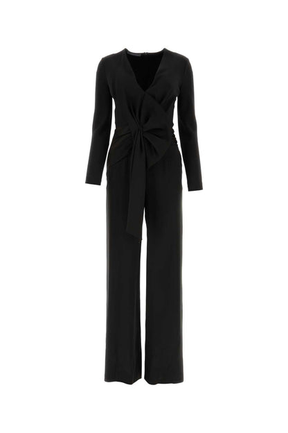 Alberta Ferretti Women Black Acetate Blend Jumpsuit