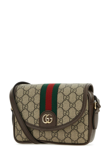 Gucci Women Gg Supreme Fabric Mini Ophidia Shoulder Bag