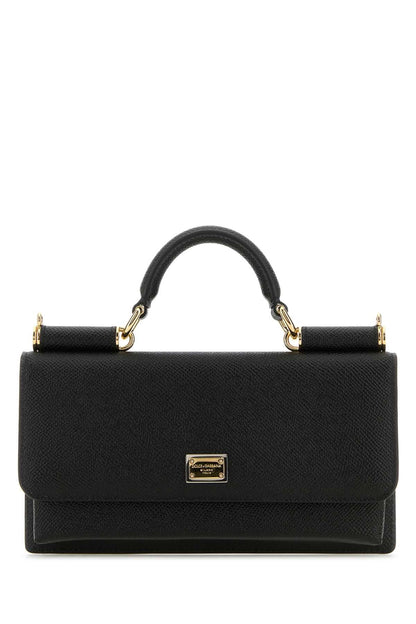 Dolce & Gabbana Women Black Leather Handbag