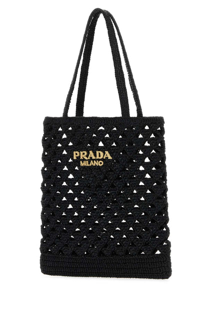 Prada Women Black Straw Handbag