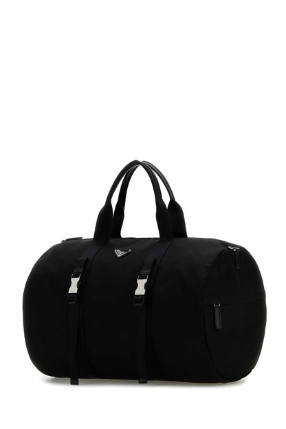 Prada Men Black Nylon Travel Bag