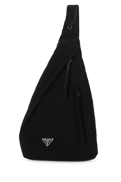 Prada Men Black Re-Nylon Backpack
