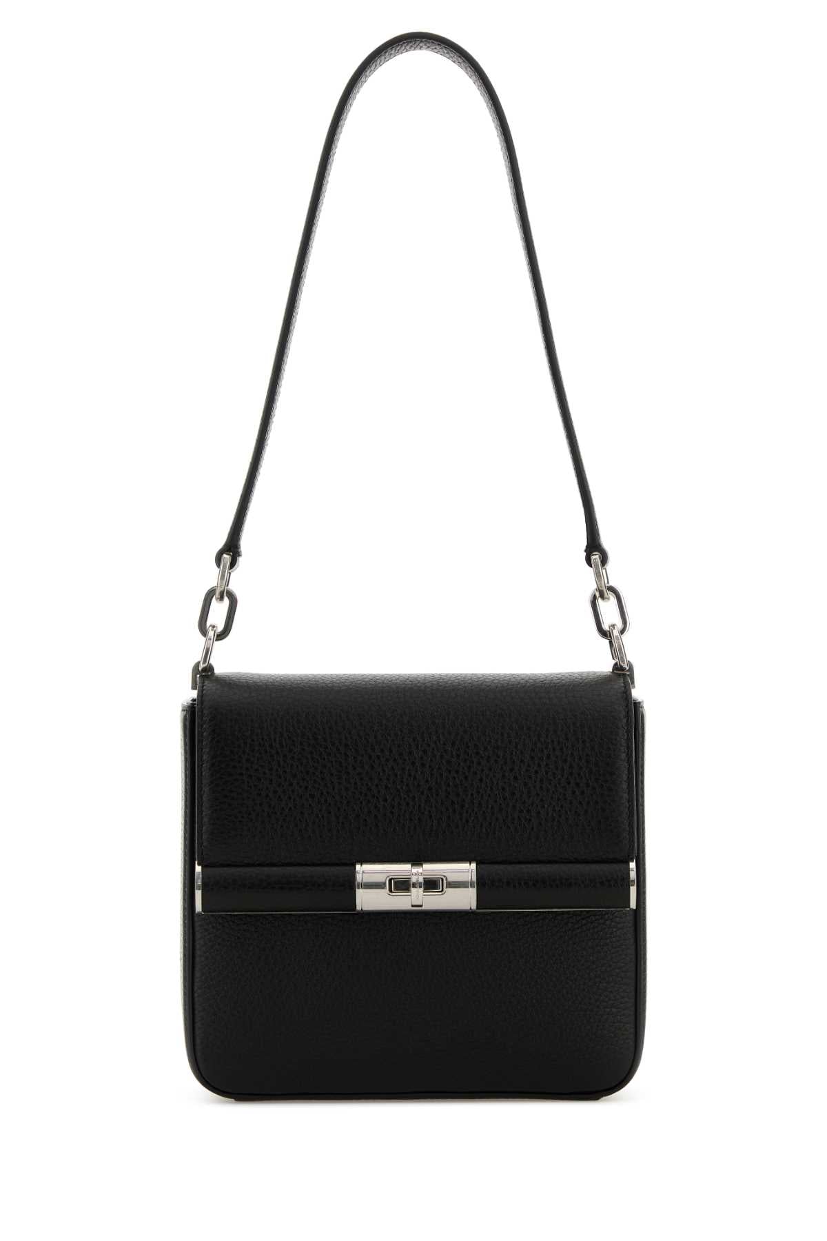 Dolce & Gabbana Men Black Leather Marlene Shoulder Bag