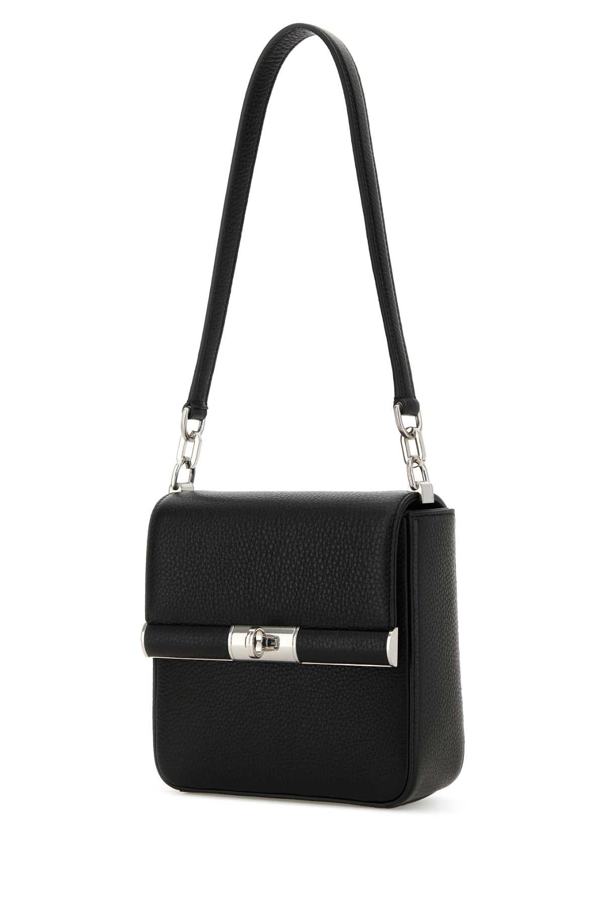 Dolce & Gabbana Men Black Leather Marlene Shoulder Bag