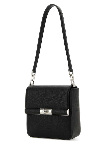 Dolce & Gabbana Men Black Leather Marlene Shoulder Bag