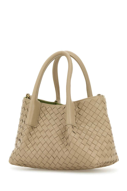 Bottega Veneta Women Sand Leather Small Pinacoteca Shopping Bag