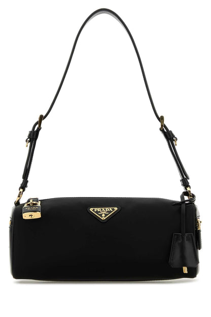 Prada Women Black Nylon Shoulder Bag