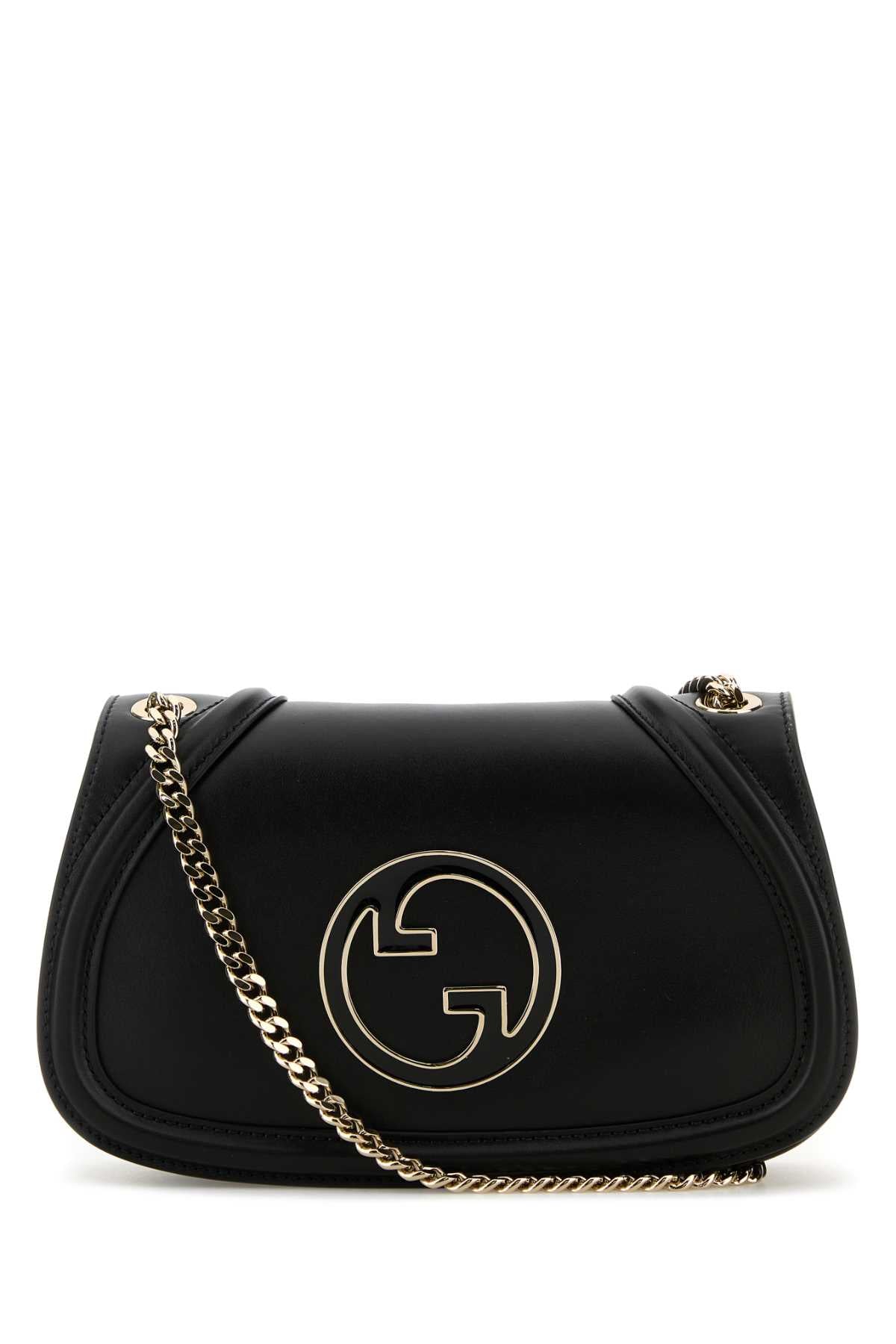 Gucci Women Black Leather Gucci Blondie Shoulder Bag