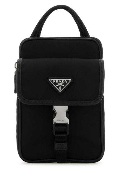 Prada Men Black Re-Nylon Phone Case
