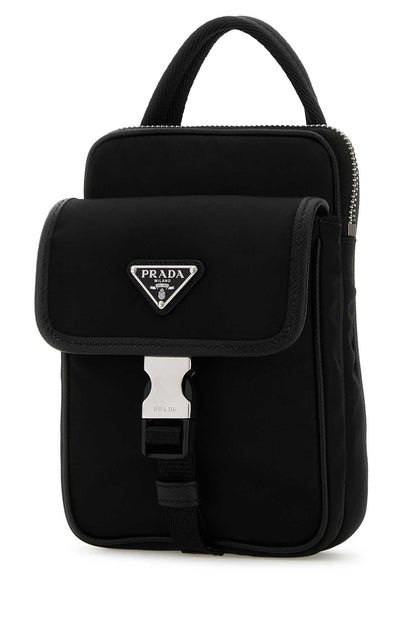 Prada Men Black Re-Nylon Phone Case