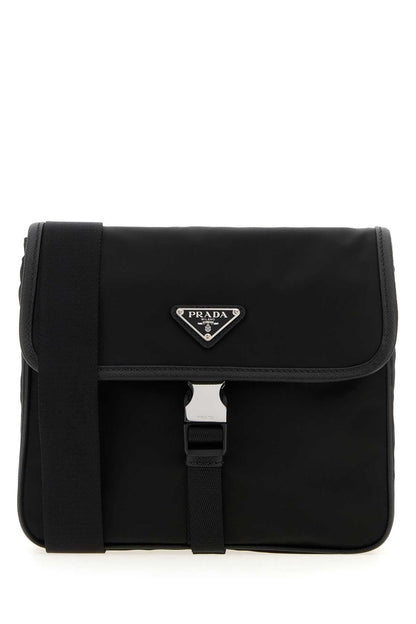 Prada Men Black Re-Nylon Crossbody Bag